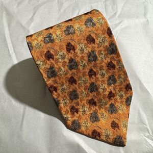 Ermenegildo Zegna Men's Disegno Esclusivo Gold Silk Tie Made in Italy 58"x3.5"